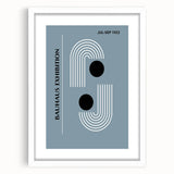 Bohemian Wall Art | Bauhaus 1923 Minimalist Blue and Black Boho Print