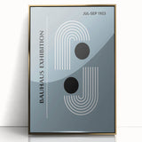 Bohemian Wall Art | Bauhaus 1923 Minimalist Blue and Black Boho Print