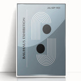 Bohemian Wall Art | Bauhaus 1923 Minimalist Blue and Black Boho Print