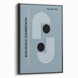 Bohemian Wall Art | Bauhaus 1923 Minimalist Blue and Black Boho Print