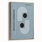 Bohemian Wall Art | Bauhaus 1923 Minimalist Blue and Black Boho Print