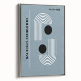 Bohemian Wall Art | Bauhaus 1923 Minimalist Blue and Black Boho Print