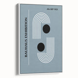 Bohemian Wall Art | Bauhaus 1923 Minimalist Blue and Black Boho Print