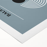 Bohemian Wall Art | Bauhaus 1923 Minimalist Blue and Black Boho Print