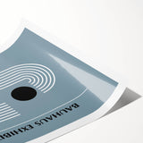 Bohemian Wall Art | Bauhaus 1923 Minimalist Blue and Black Boho Print