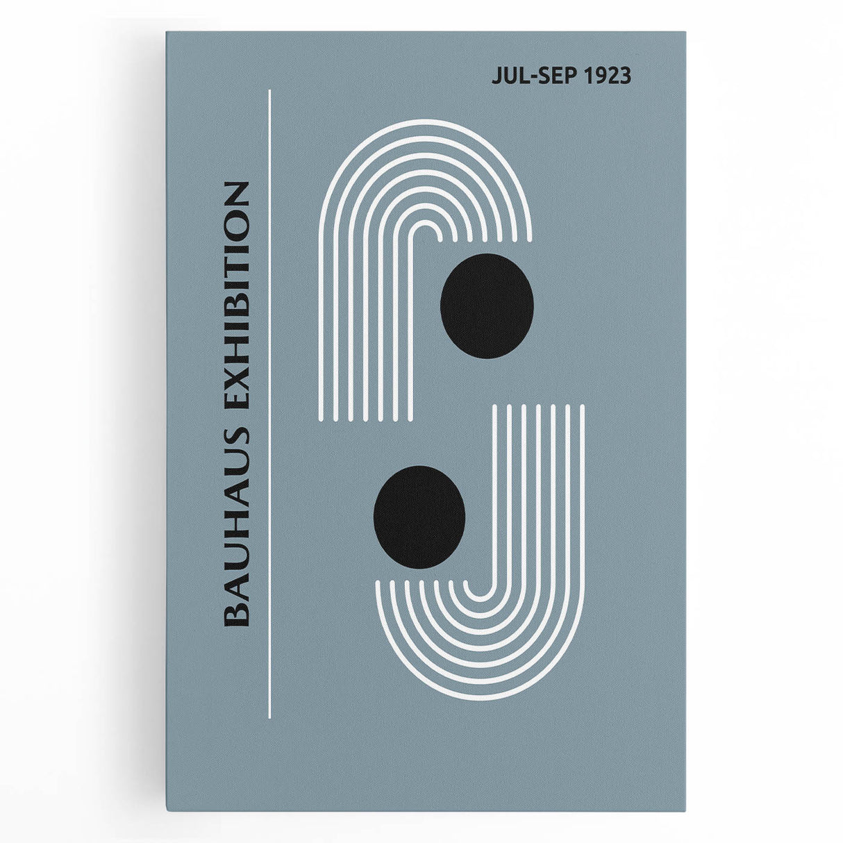 Bohemian Wall Art | Bauhaus 1923 Minimalist Blue and Black Boho Print