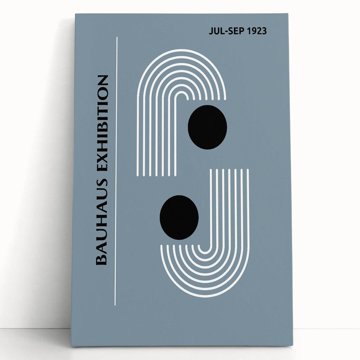 Bohemian Wall Art | Bauhaus 1923 Minimalist Blue and Black Boho Print