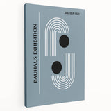Bohemian Wall Art | Bauhaus 1923 Minimalist Blue and Black Boho Print