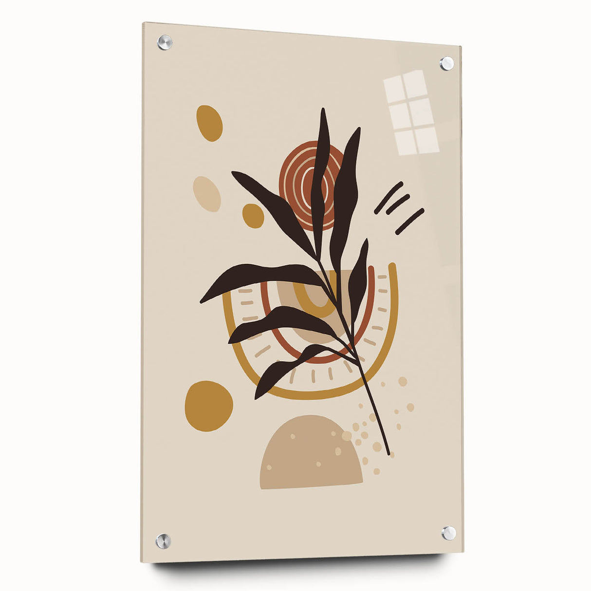 Bohemian Wall Art | Eclectic Boho Decor Canvas | Abstract Nature-Inspired Design