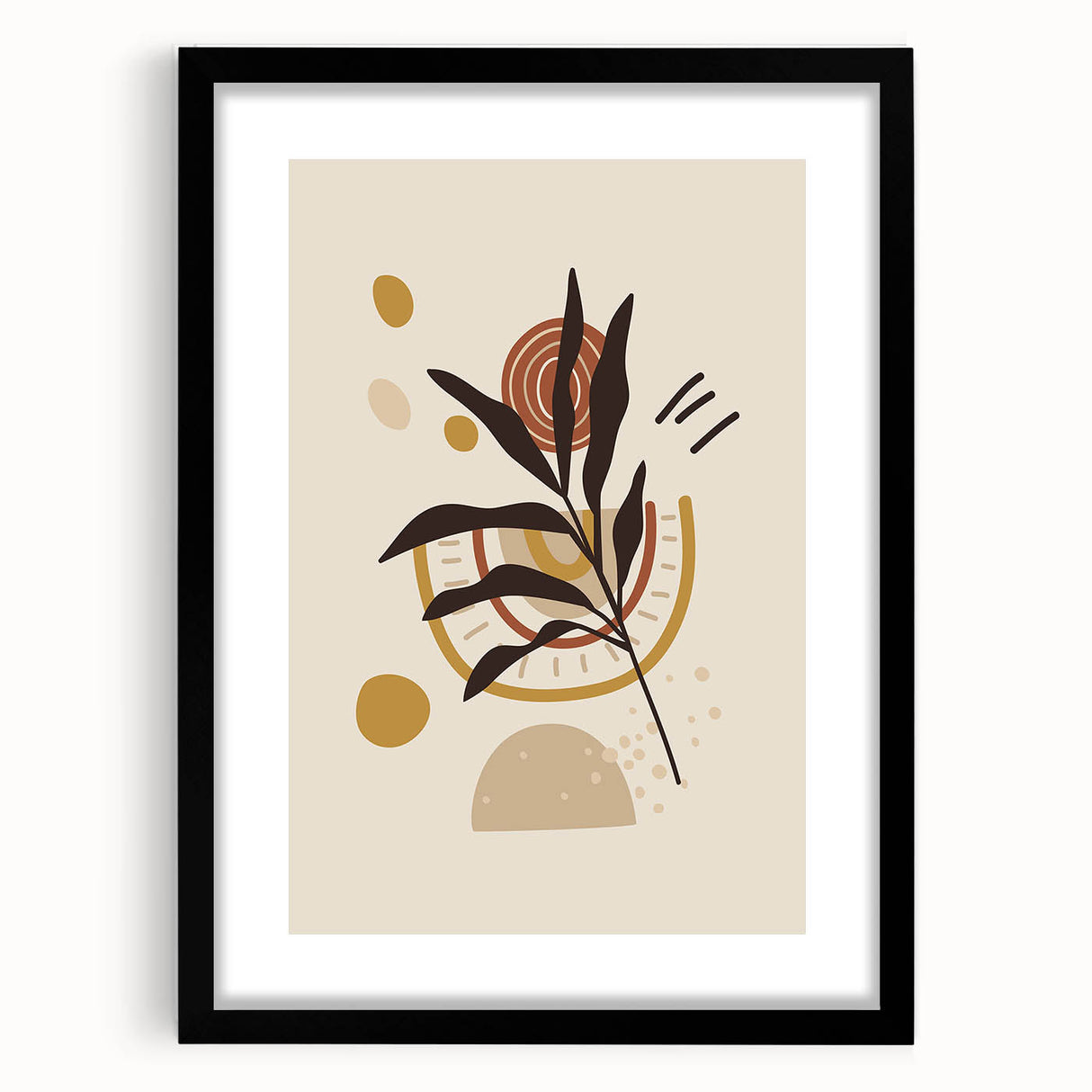 Bohemian Wall Art | Eclectic Boho Decor Canvas | Abstract Nature-Inspired Design