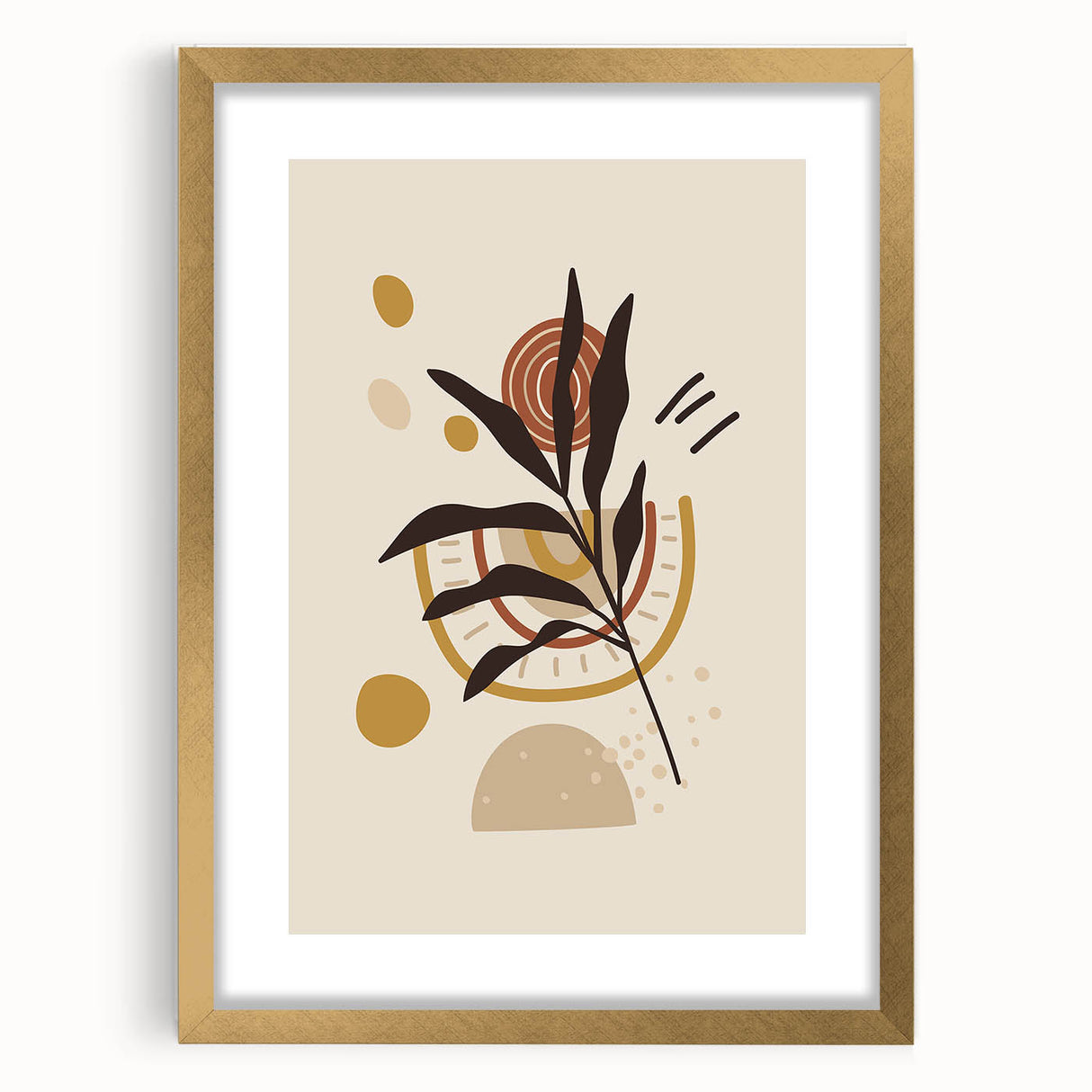 Bohemian Wall Art | Eclectic Boho Decor Canvas | Abstract Nature-Inspired Design