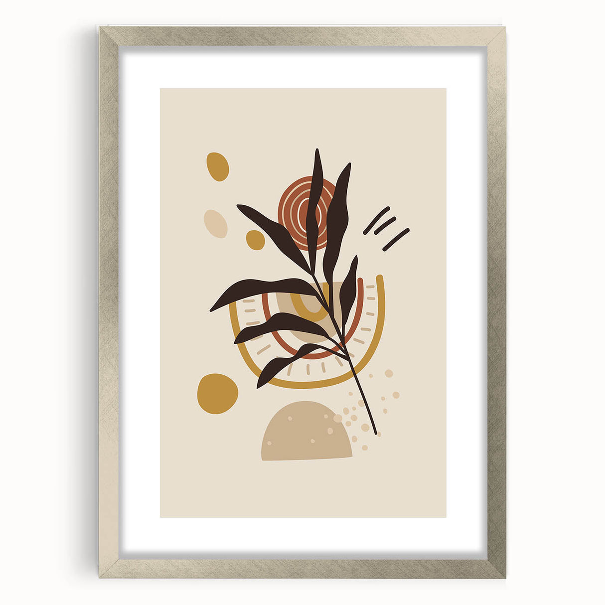 Bohemian Wall Art | Eclectic Boho Decor Canvas | Abstract Nature-Inspired Design