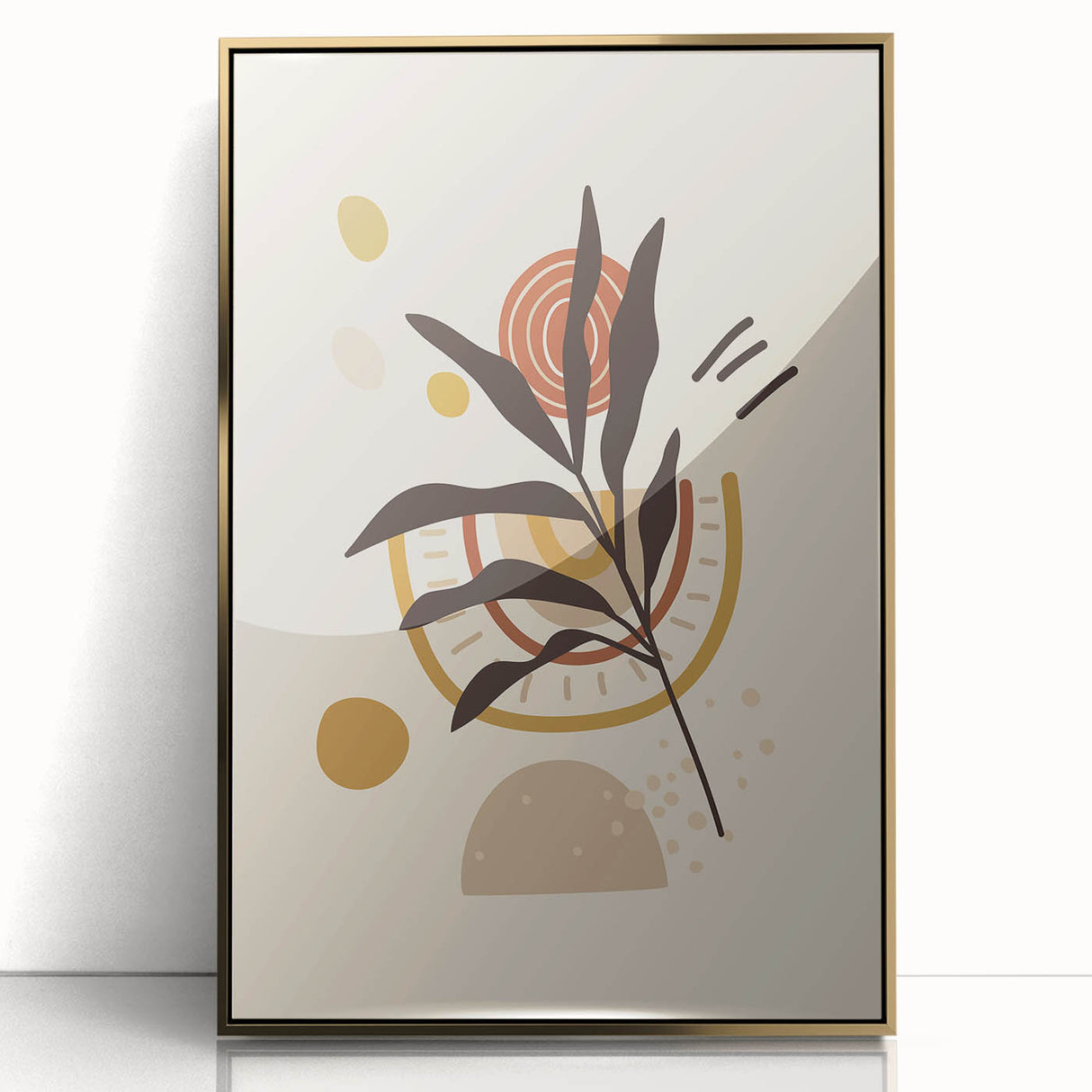 Bohemian Wall Art | Eclectic Boho Decor Canvas | Abstract Nature-Inspired Design
