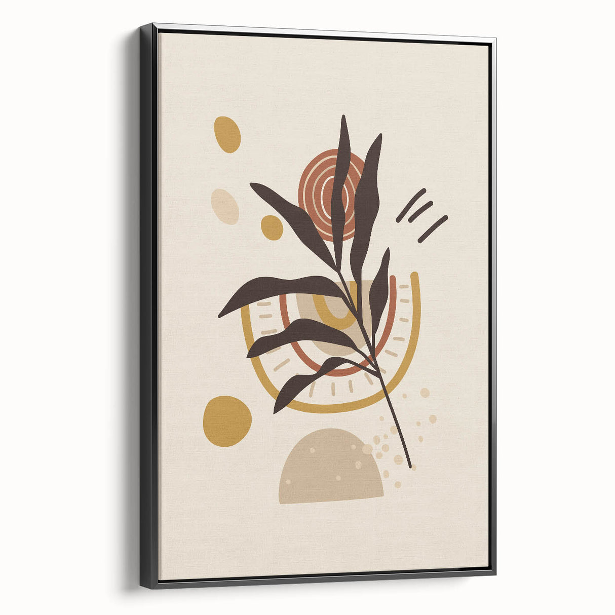 Bohemian Wall Art | Eclectic Boho Decor Canvas | Abstract Nature-Inspired Design