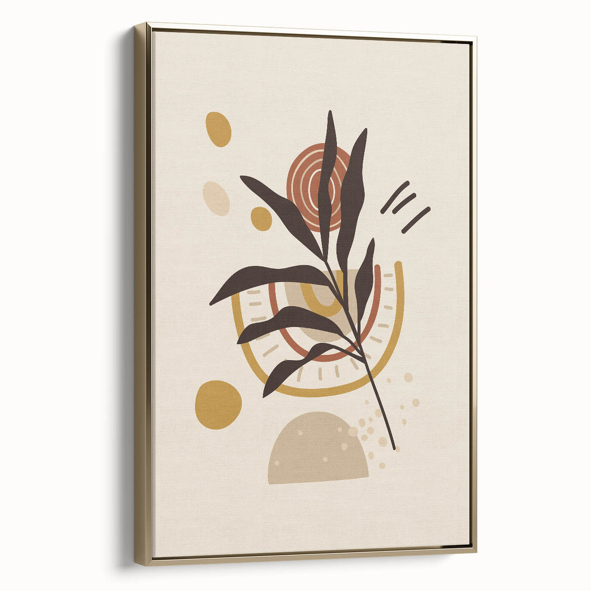 Bohemian Wall Art | Eclectic Boho Decor Canvas | Abstract Nature-Inspired Design