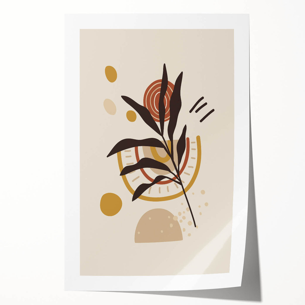 Bohemian Wall Art | Eclectic Boho Decor Canvas | Abstract Nature-Inspired Design
