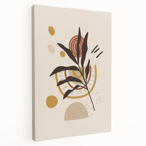 Bohemian Wall Art | Eclectic Boho Decor Canvas | Abstract Nature-Inspired Design
