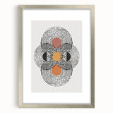 Bohemian Wall Art | Eclectic Boho Decor Canvas | Geometric Abstract Design