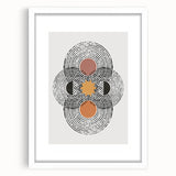 Bohemian Wall Art | Eclectic Boho Decor Canvas | Geometric Abstract Design