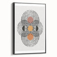 Bohemian Wall Art | Eclectic Boho Decor Canvas | Geometric Abstract Design