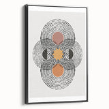 Bohemian Wall Art | Eclectic Boho Decor Canvas | Geometric Abstract Design