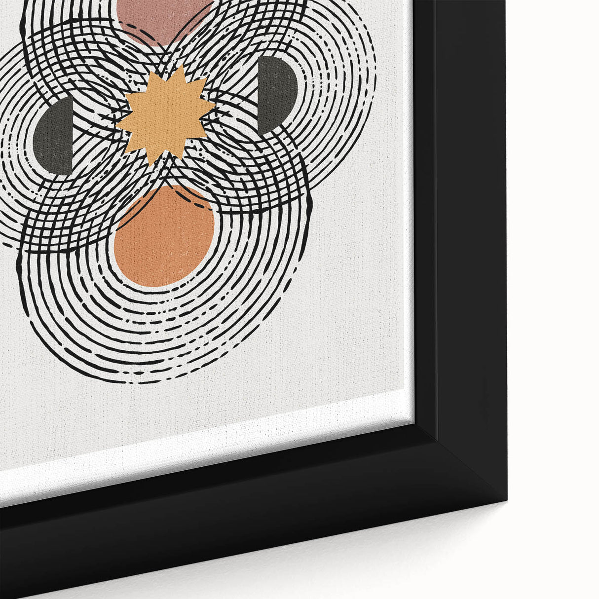 Bohemian Wall Art | Eclectic Boho Decor Canvas | Geometric Abstract Design