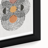 Bohemian Wall Art | Eclectic Boho Decor Canvas | Geometric Abstract Design