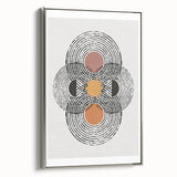 Bohemian Wall Art | Eclectic Boho Decor Canvas | Geometric Abstract Design