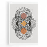 Bohemian Wall Art | Eclectic Boho Decor Canvas | Geometric Abstract Design