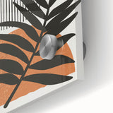 Bohemian Wall Art - Eclectic Palm Leaf Boho Decor Canvas - Chic Art Print