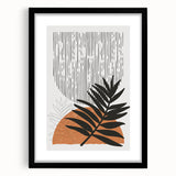 Bohemian Wall Art - Eclectic Palm Leaf Boho Decor Canvas - Chic Art Print