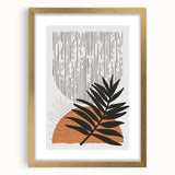 Bohemian Wall Art - Eclectic Palm Leaf Boho Decor Canvas - Chic Art Print