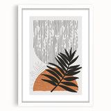 Bohemian Wall Art - Eclectic Palm Leaf Boho Decor Canvas - Chic Art Print