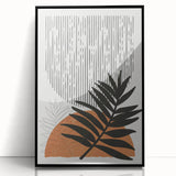 Bohemian Wall Art - Eclectic Palm Leaf Boho Decor Canvas - Chic Art Print