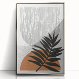 Bohemian Wall Art - Eclectic Palm Leaf Boho Decor Canvas - Chic Art Print