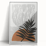 Bohemian Wall Art - Eclectic Palm Leaf Boho Decor Canvas - Chic Art Print