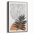 Bohemian Wall Art - Eclectic Palm Leaf Boho Decor Canvas - Chic Art Print