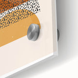 Bohemian Abstract Wall Art – Eclectic Moon and Earthy Tones Canvas Print