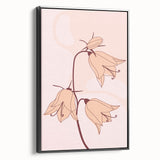 Bohemian Floral Wall Art | Elegant Boho Decor Canvas | Artistic Print