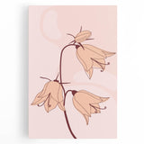 Bohemian Floral Wall Art | Elegant Boho Decor Canvas | Artistic Print