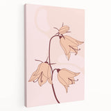 Bohemian Floral Wall Art | Elegant Boho Decor Canvas | Artistic Print