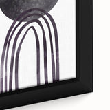 Minimalist Boho Wall Art | Dark Eclectic Boho Decor Canvas | Modern Print