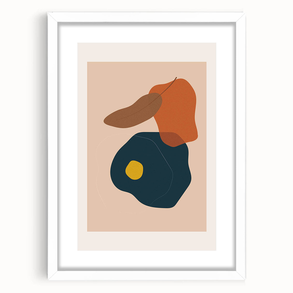 Abstract Boho Wall Art | Earthy Bohemian Decor Canvas | Artistic Print