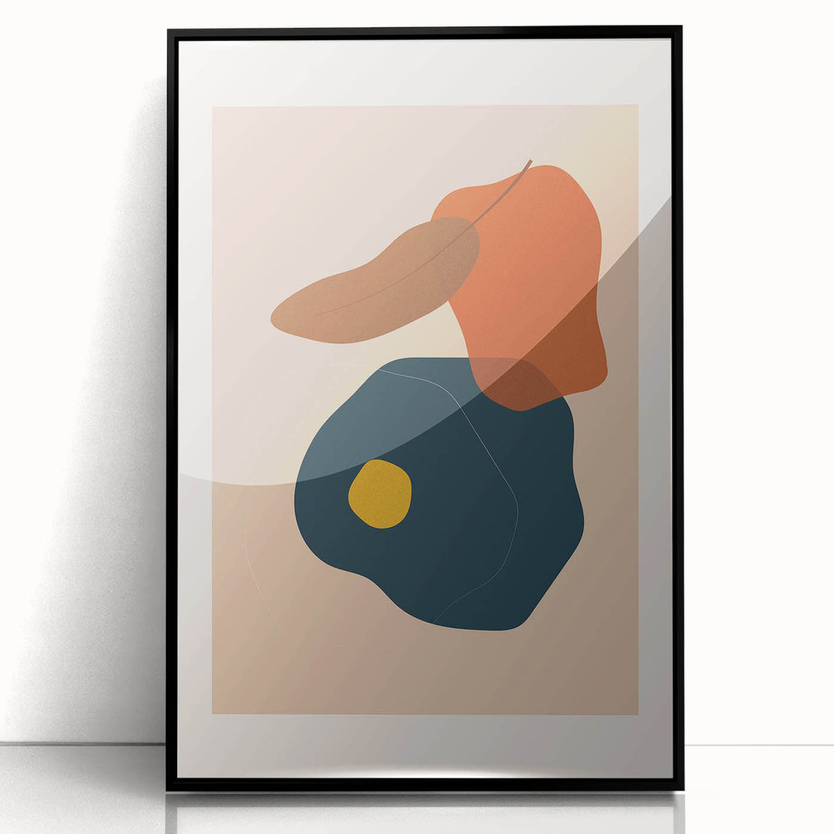 Abstract Boho Wall Art | Earthy Bohemian Decor Canvas | Artistic Print