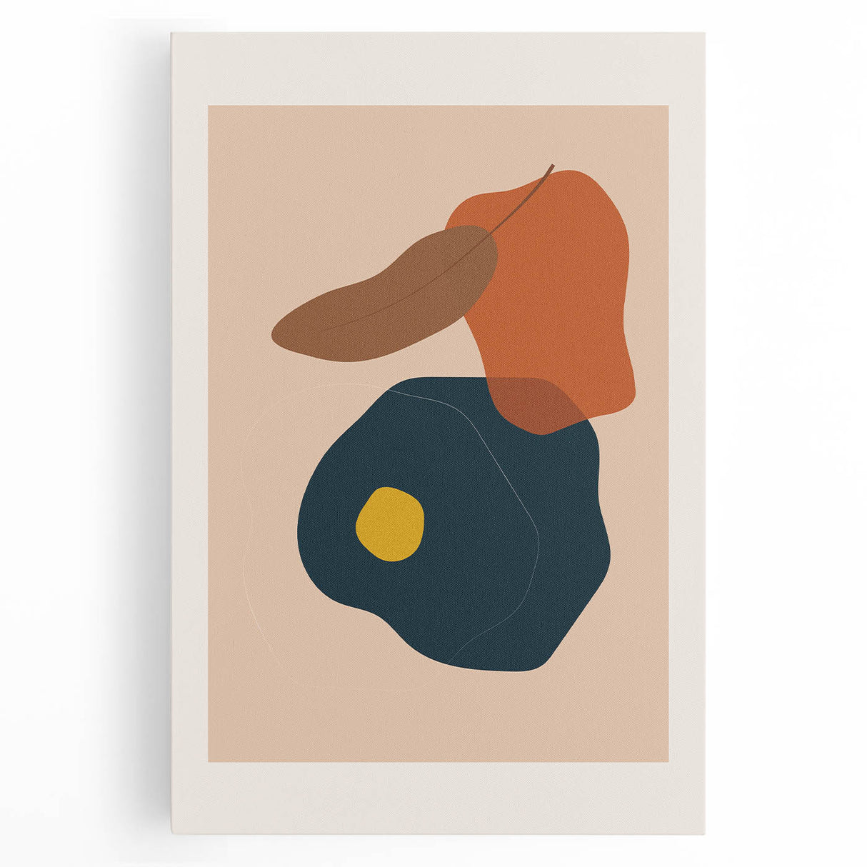 Abstract Boho Wall Art | Earthy Bohemian Decor Canvas | Artistic Print