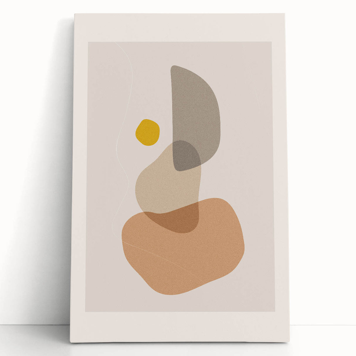 Neutral Boho Wall Art | Modern Bohemian Decor Canvas | Artistic Print
