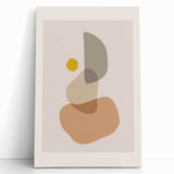 Neutral Boho Wall Art | Modern Bohemian Decor Canvas | Artistic Print