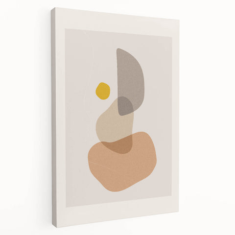 Neutral Boho Wall Art | Modern Bohemian Decor Canvas | Artistic Print