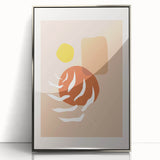 Abstract Boho Wall Art | Earthy Bohemian Decor Canvas | Artistic Print