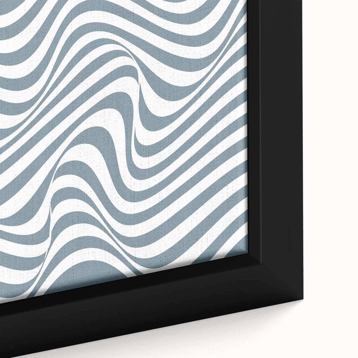 Bohemian Wall Art | Bauhaus 1919 Blue and White Wave Boho Chic Print